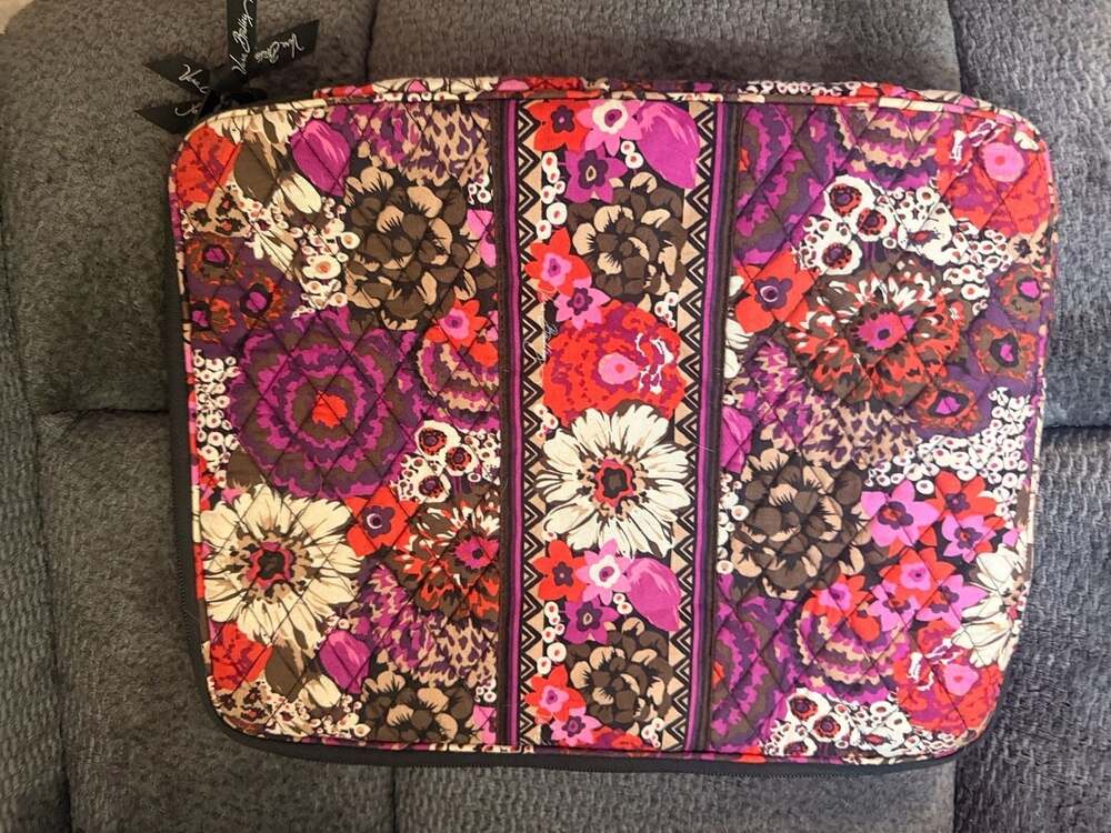Vera Bradley Quilted Floral Laptop Sleeve Case